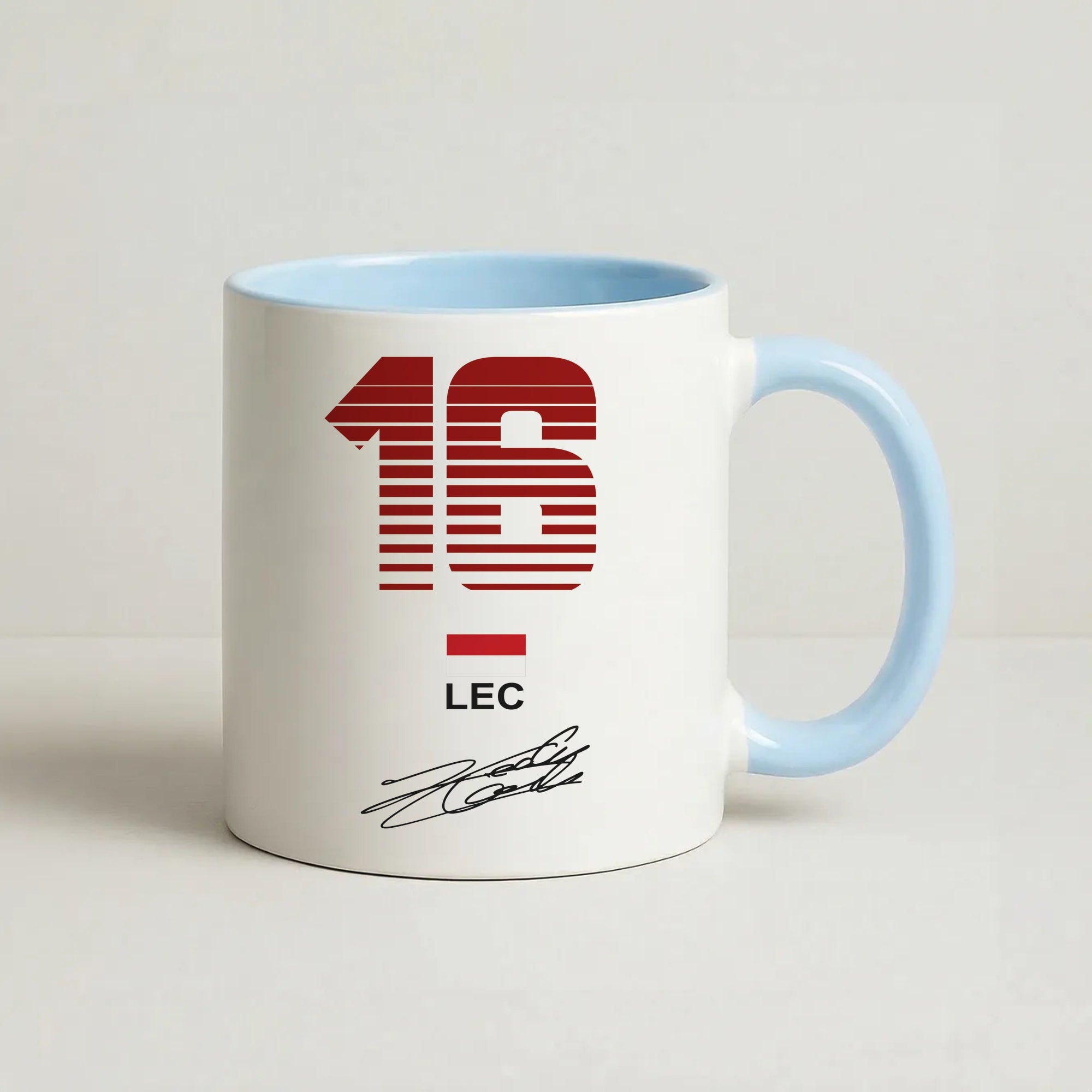 Leclerc - F1 Coffee Baby Blue Mug