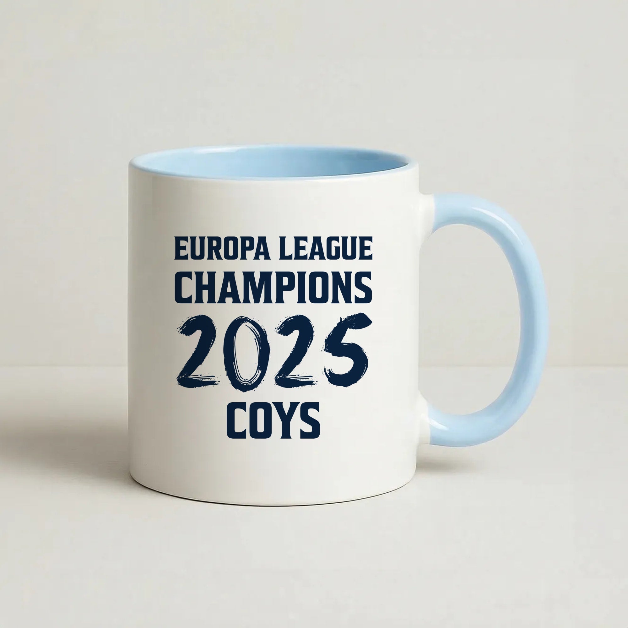 Europa League Winners 2025 - COYS Coffee Baby Blue Mug