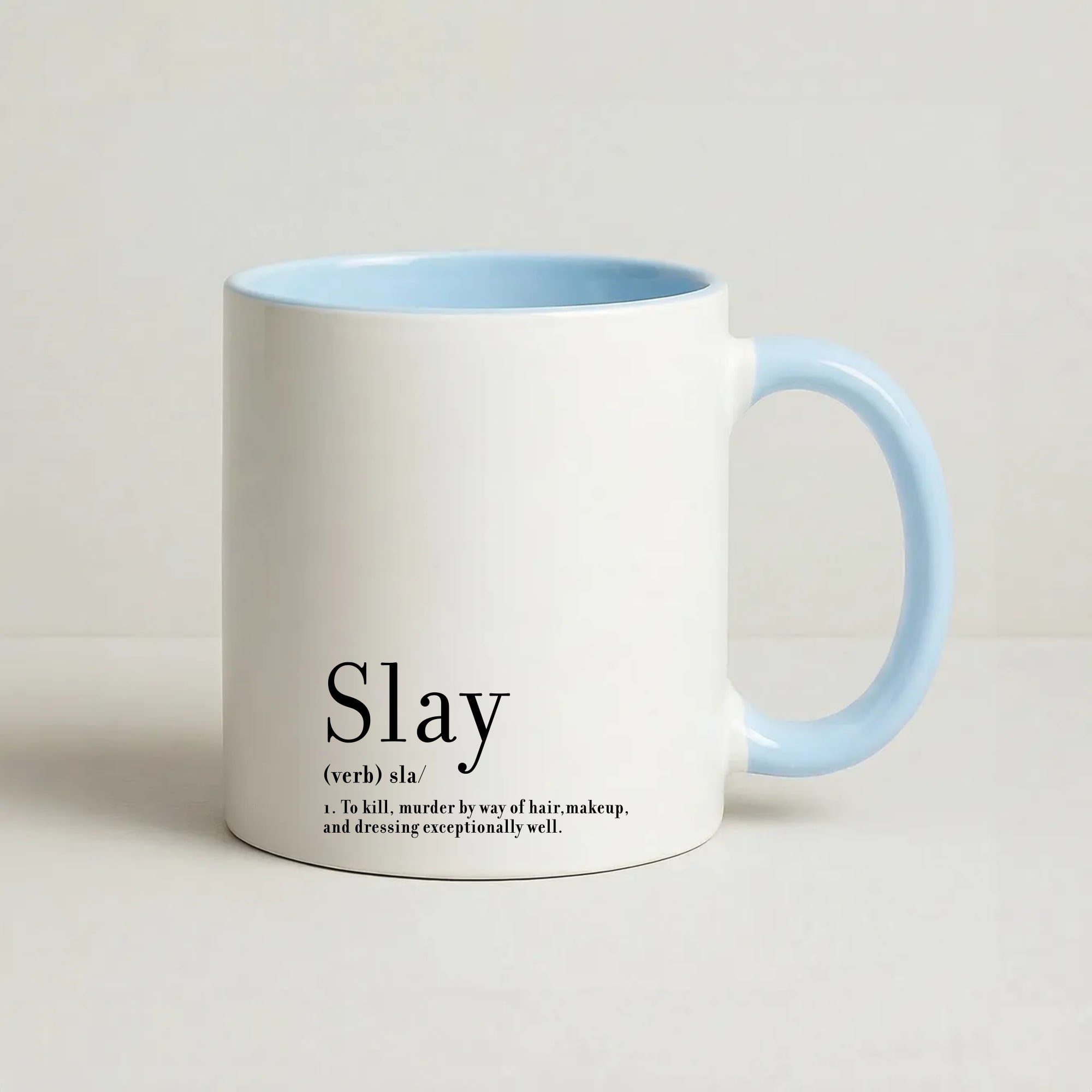 Slay Coffee Baby Blue Mug