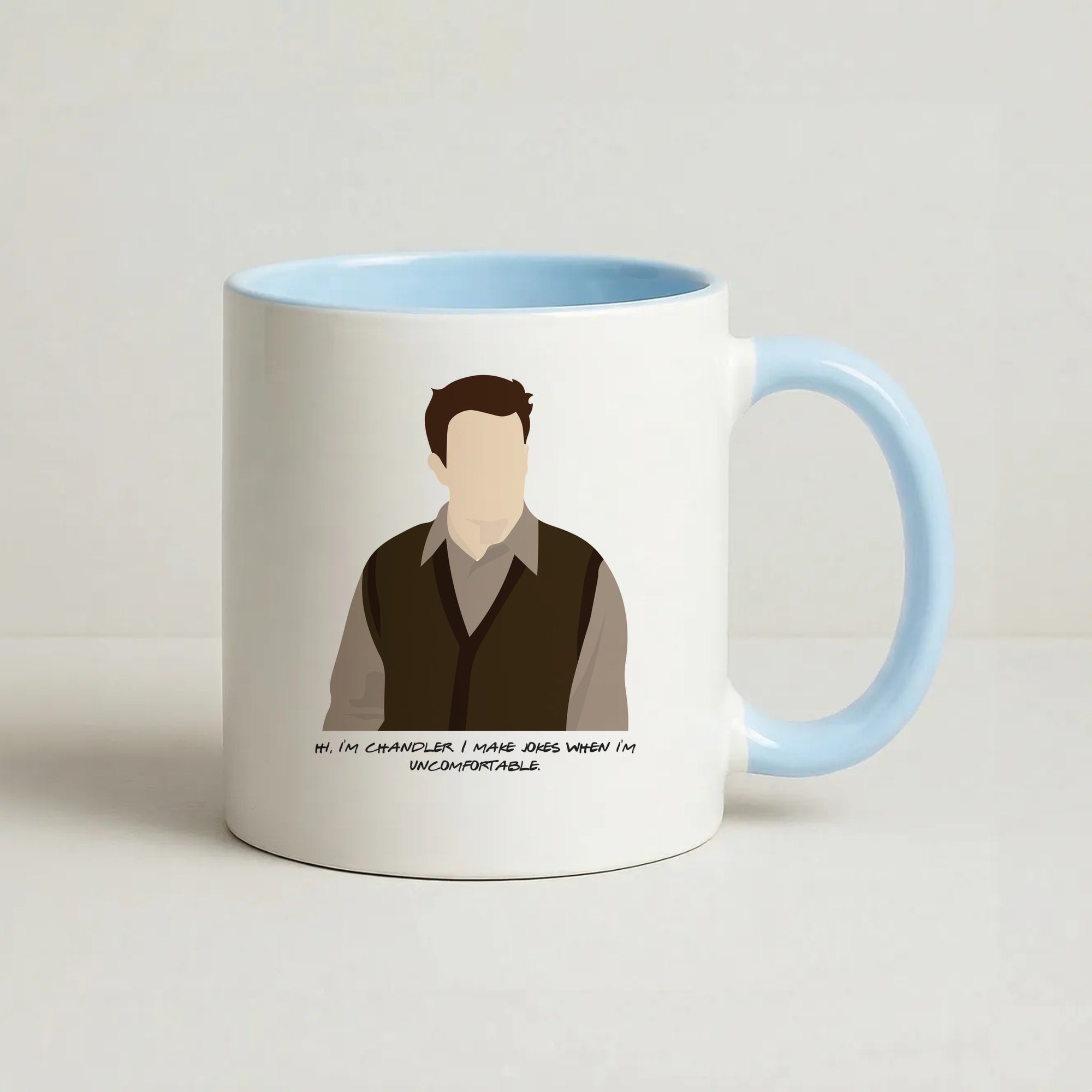 Hi, I'm Chandler Coffee Baby Blue Mug