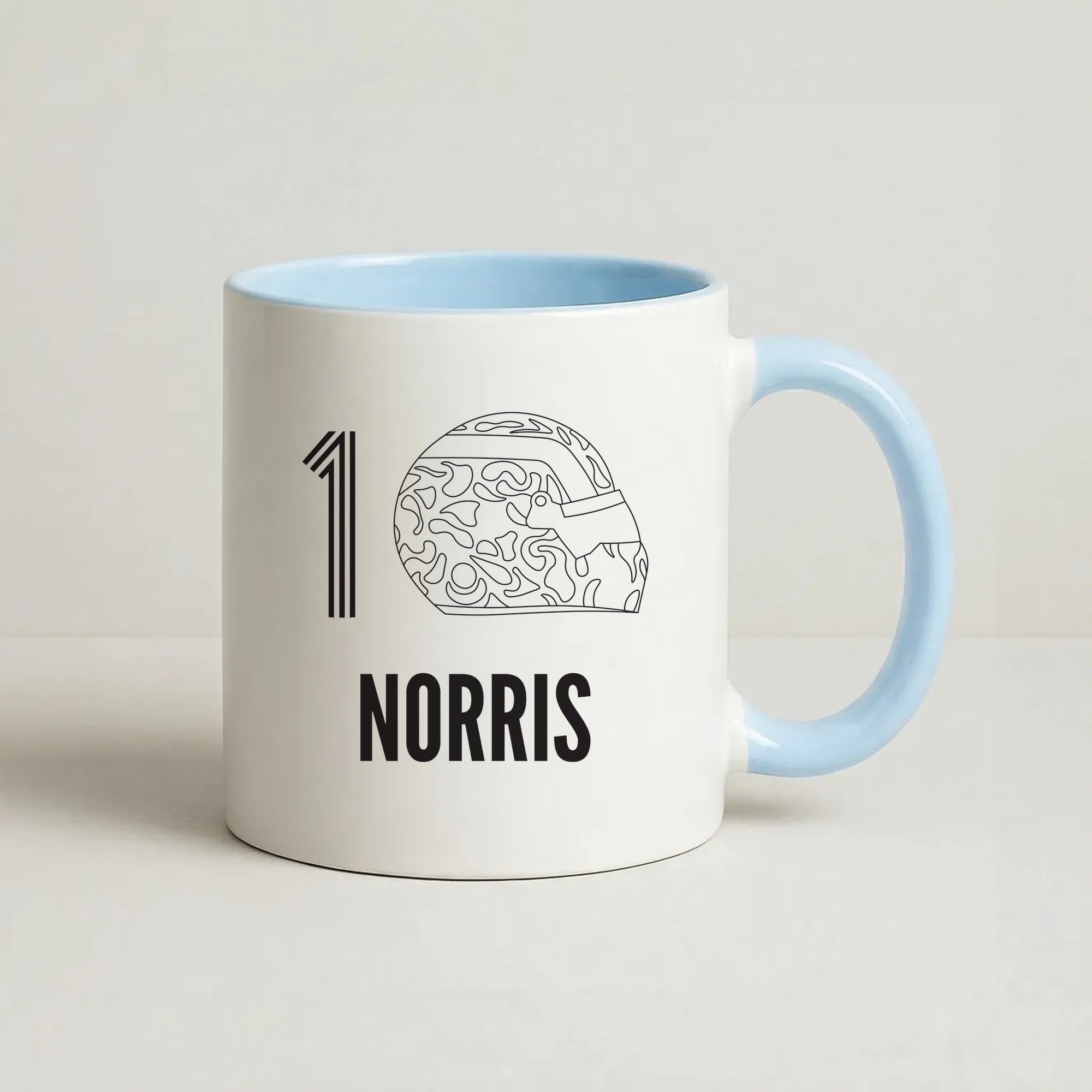 Norris Helmet 2026 Coffee Baby Blue Mug