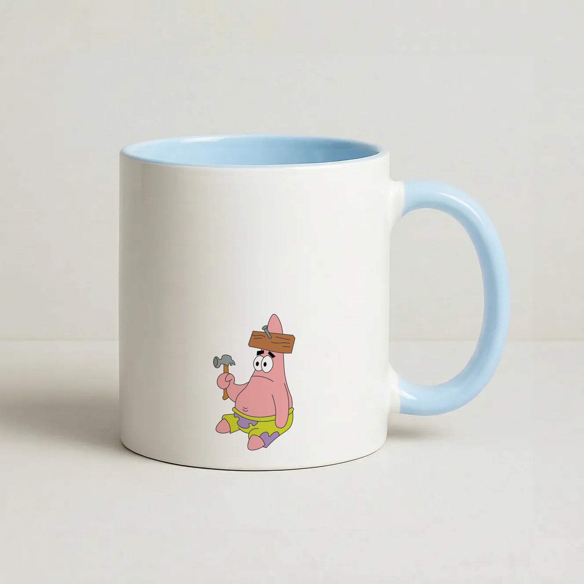 Nail Patrick Coffee Baby Blue Mug