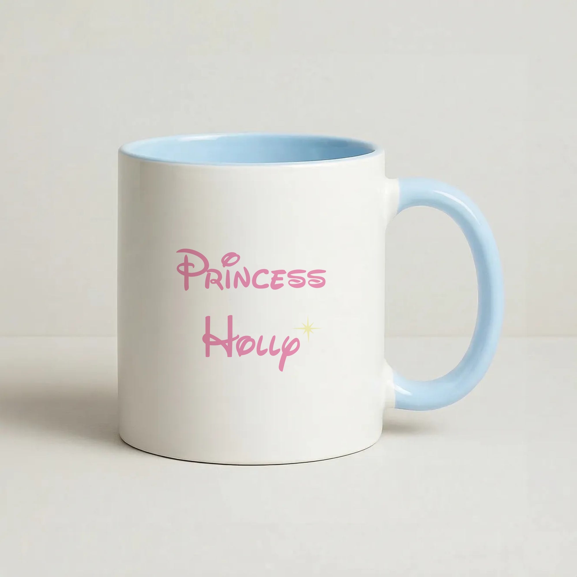 Princess - Personalised Fairytale Coffee Baby Blue Mug