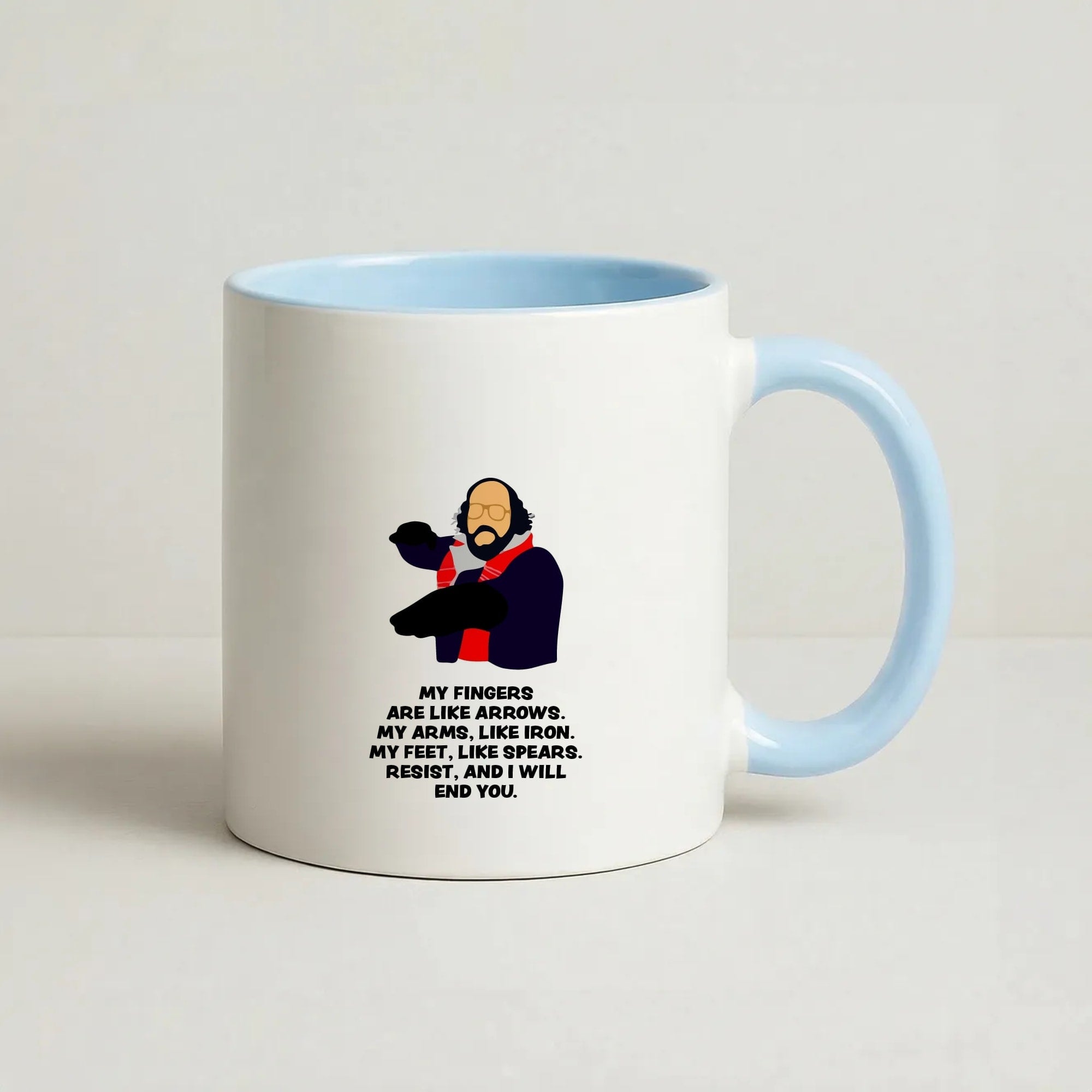 Murray Quote Coffee Baby Blue Mug