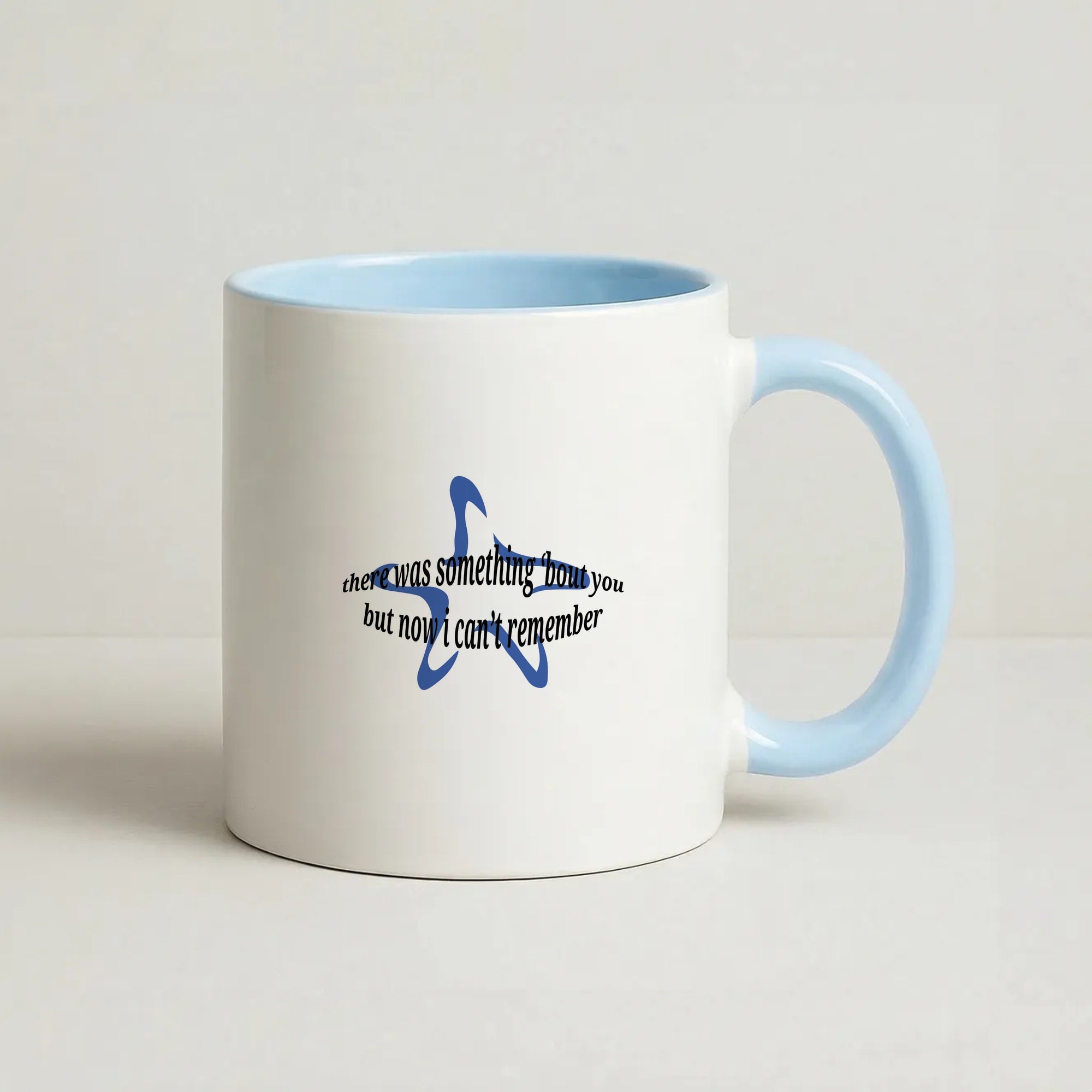 There Was Something About You - The 1975 Coffee Baby Blue Mug