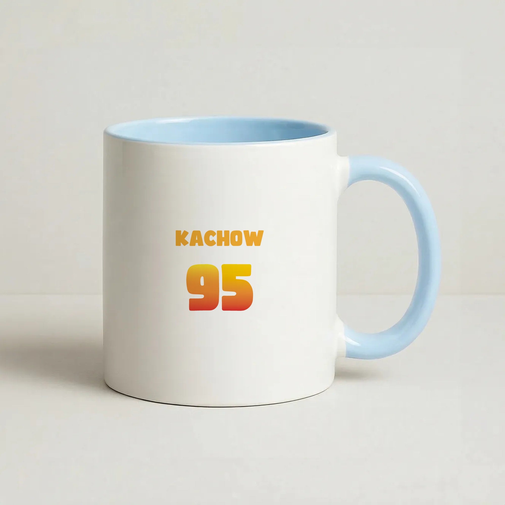 Kachow 95 - Cars Coffee Baby Blue Mug
