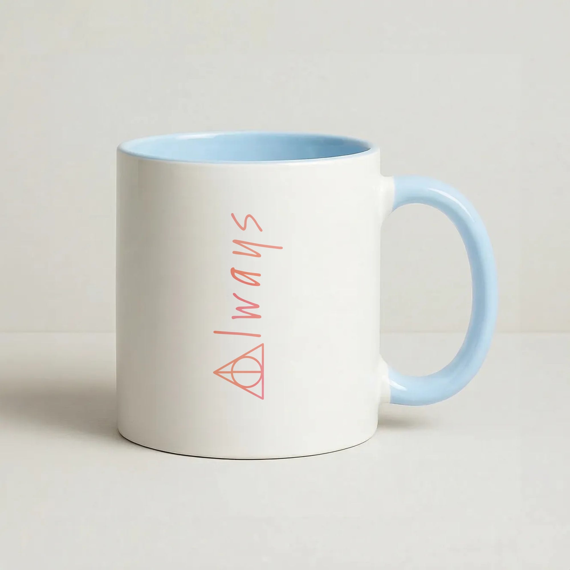Deathly Always Coffee Baby Blue Mug