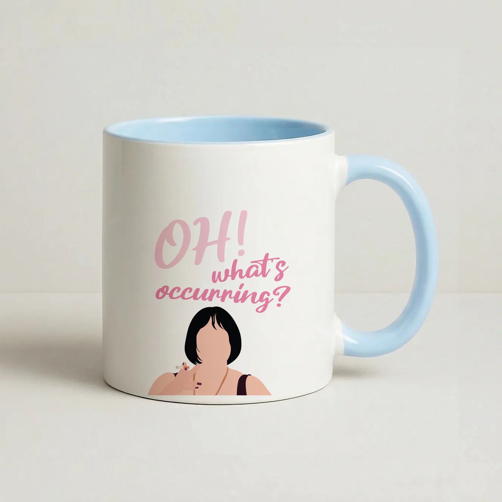What's Occuring? Coffee Baby Blue Mug