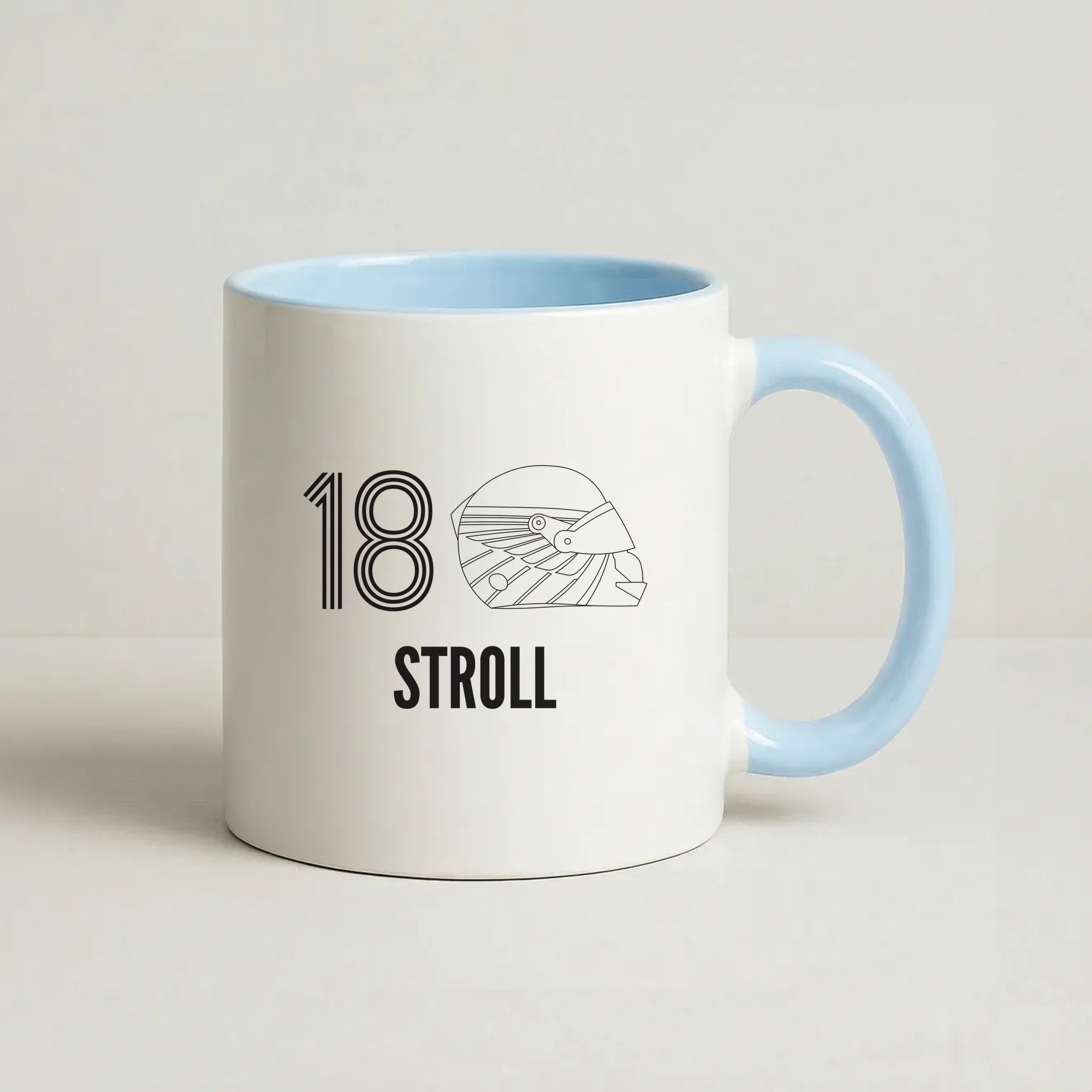 Stroll Helmet 2026 Coffee Baby Blue Mug