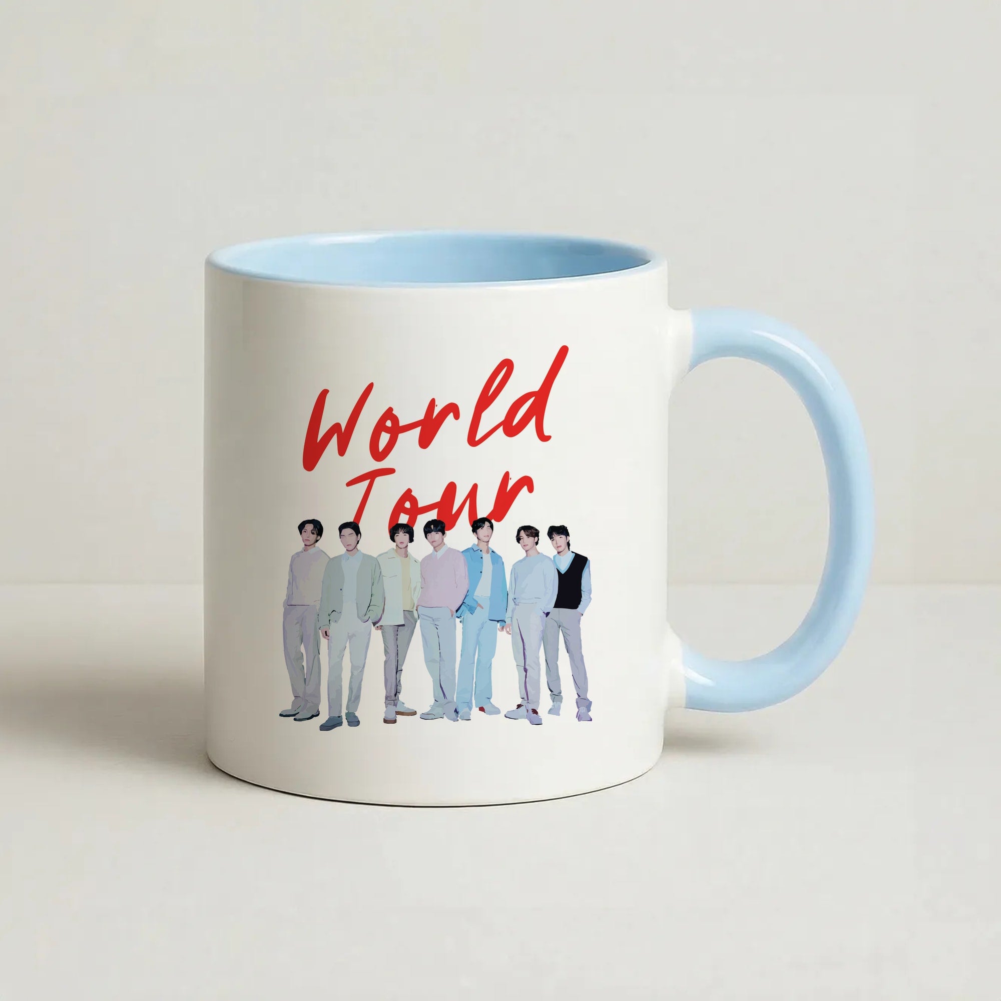 K-Pop Band Pastel Tour Coffee Baby Blue Mug