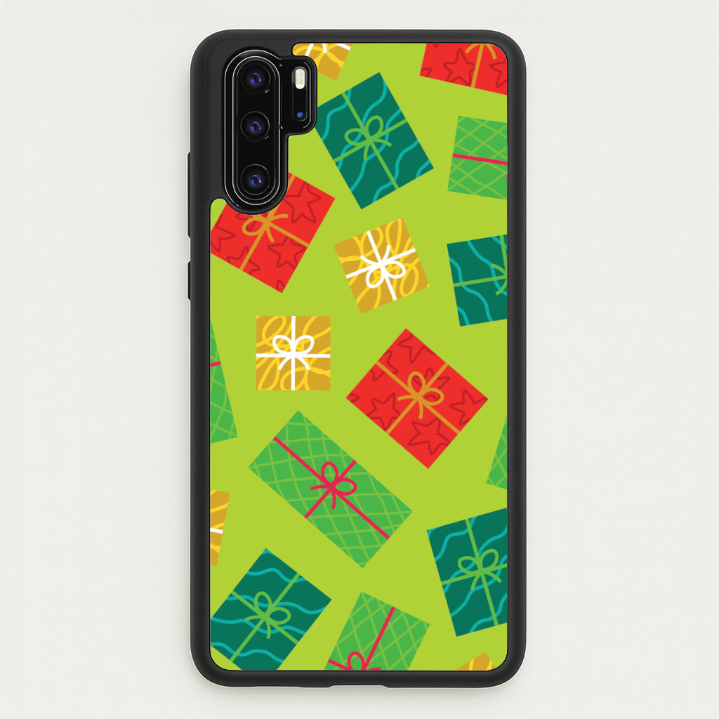 Colourful Abstract Christmas Presents Pattern Huawei P30 Pro Case