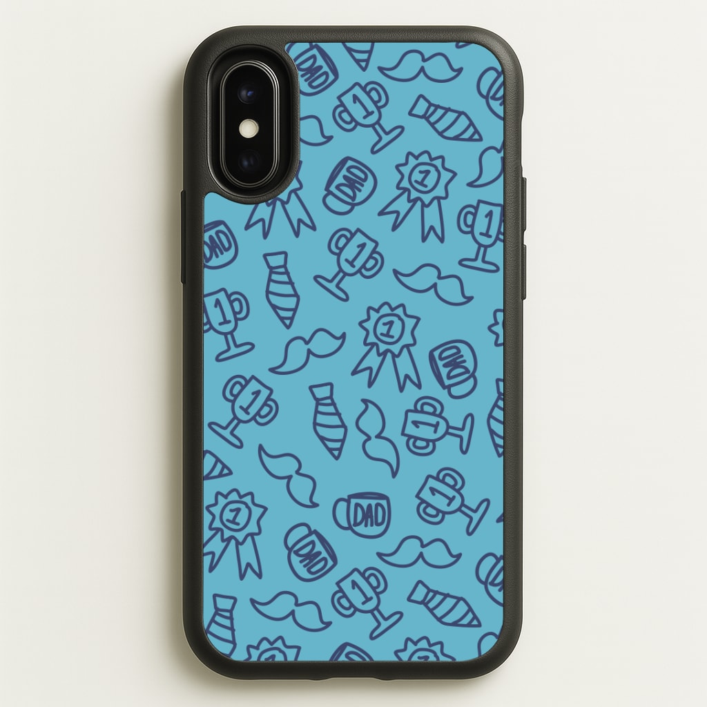 Dad Doodles Pattern iPhone X / XS Case