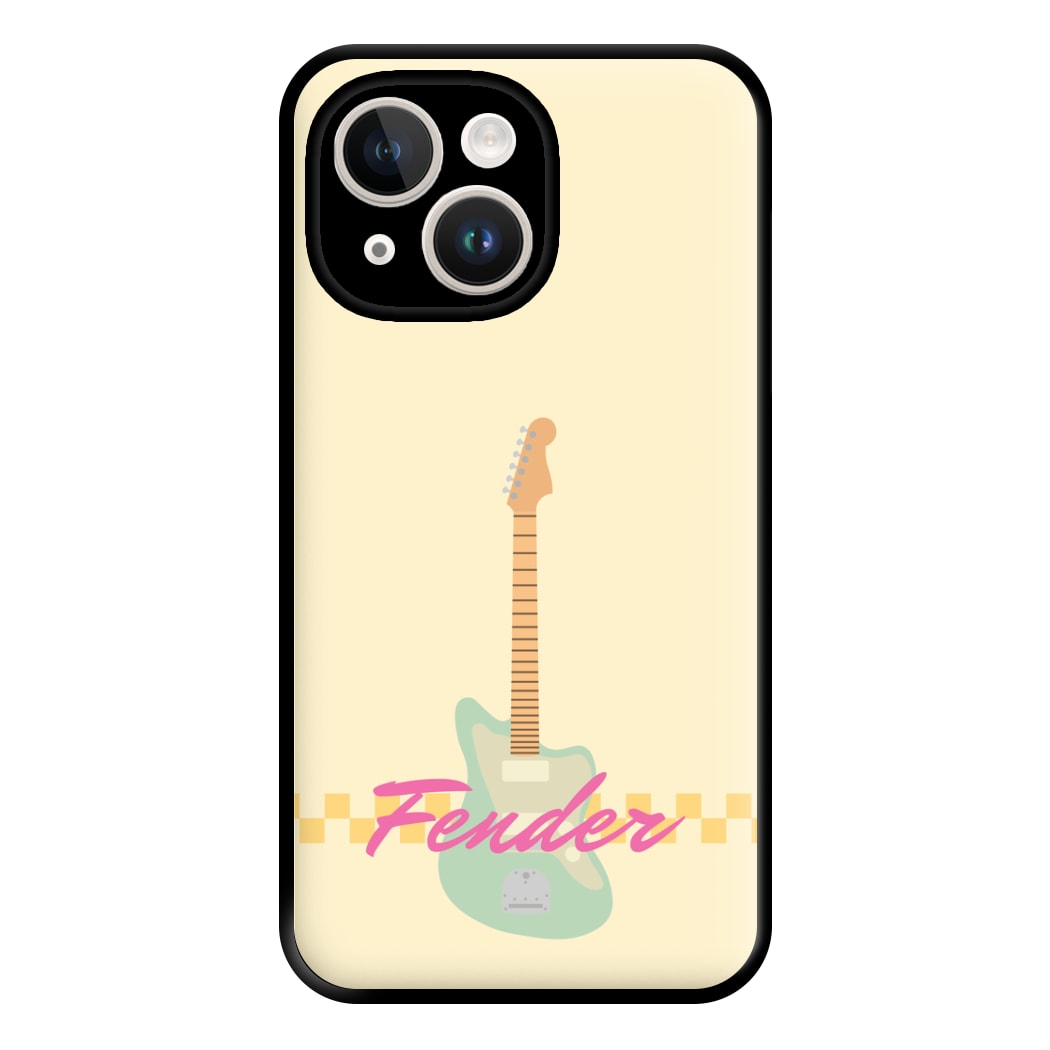 Blue Guitar Fender iPhone 14 Plus Case