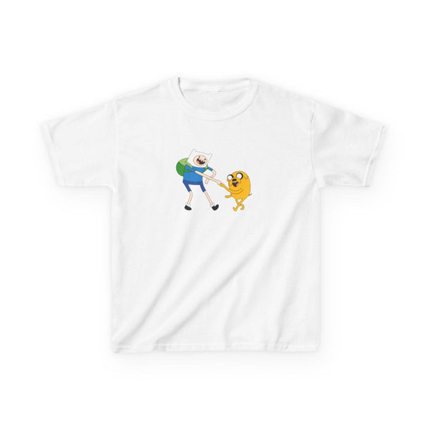Jake The Dog And Finn The Human Kids T-Shirt White Front