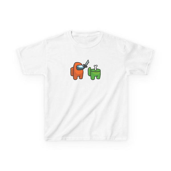 Among Gaming Killed Kids T-Shirt White Front