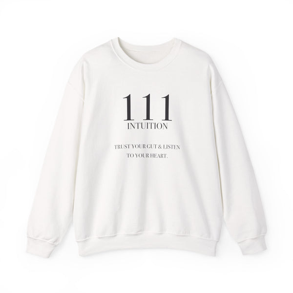 111 - Angel Numbers Sweatshirt White Front