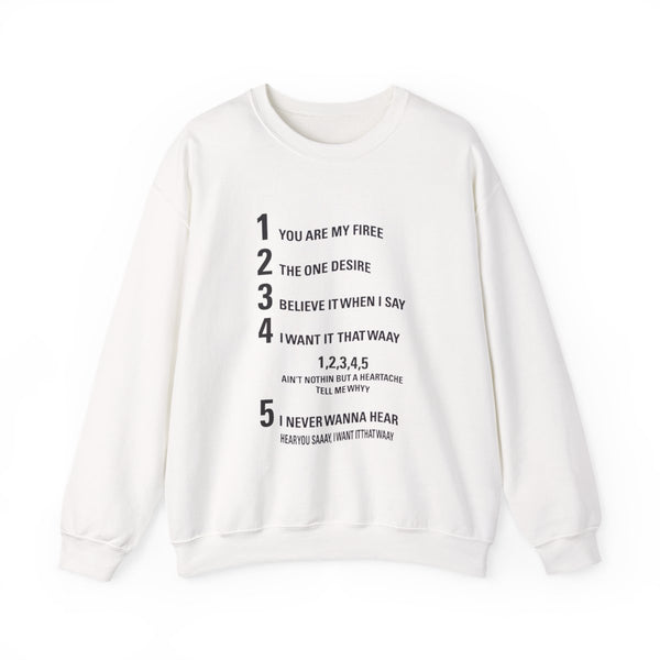 I Want It That Way - B99 Sweatshirt White Front