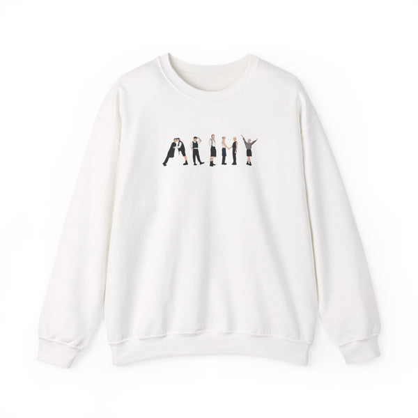 K-Pop Band Army Members Sweatshirt White Front