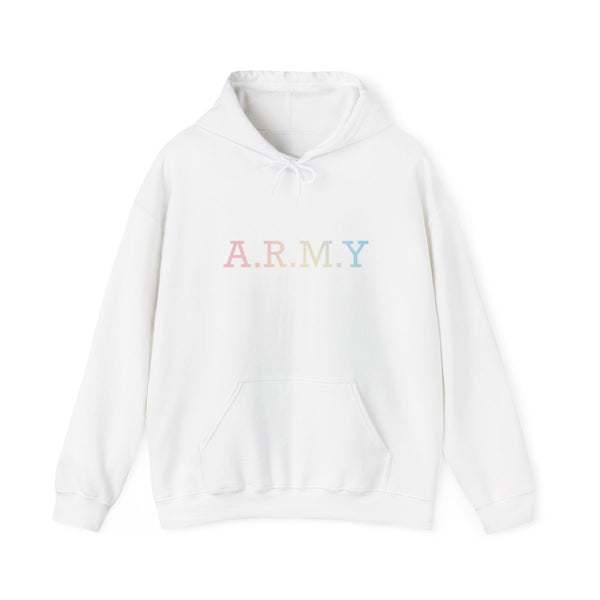 A.R.M.Y - K Pop Hoodie White Front