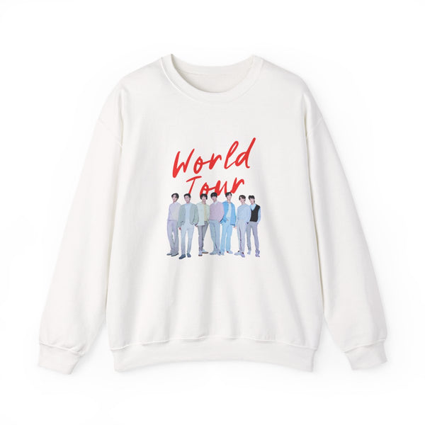 K-Pop Band Pastel Tour Sweatshirt White Front
