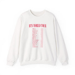 K-Pop Band World Tour List 2026 Sweatshirt