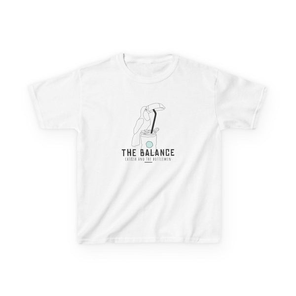 The Balance Kids T-Shirt White Front