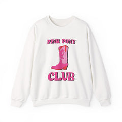 Zebra Print Pink Pony Club Sweatshirt