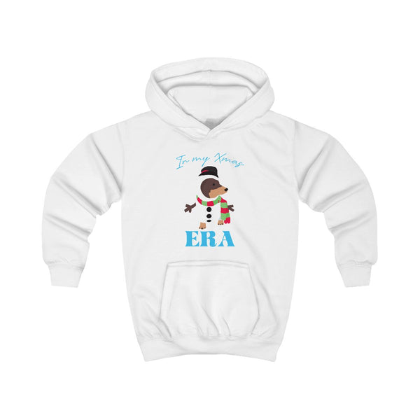 It's My Xmas Era Dog Kids Hoodie White Front