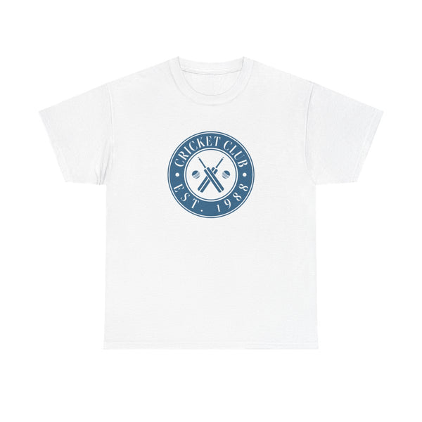 Cricket Badge T-Shirt White Front