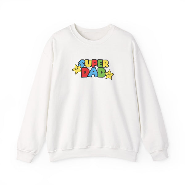 Super Dad Sweatshirt White Front
