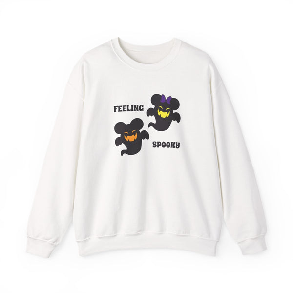 Feeling Spooky Mouse Ghosts Sweatshirt White Front