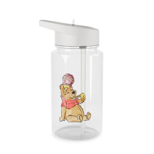 Winnie Sketch Clear Water Bottle