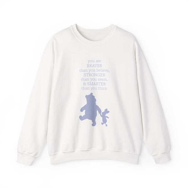 Braver, Stronger, Smarter Sweatshirt White Front
