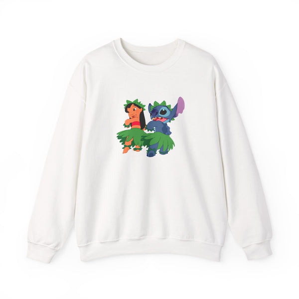 Lilo And Alien Blue Hoola Sweatshirt White Front