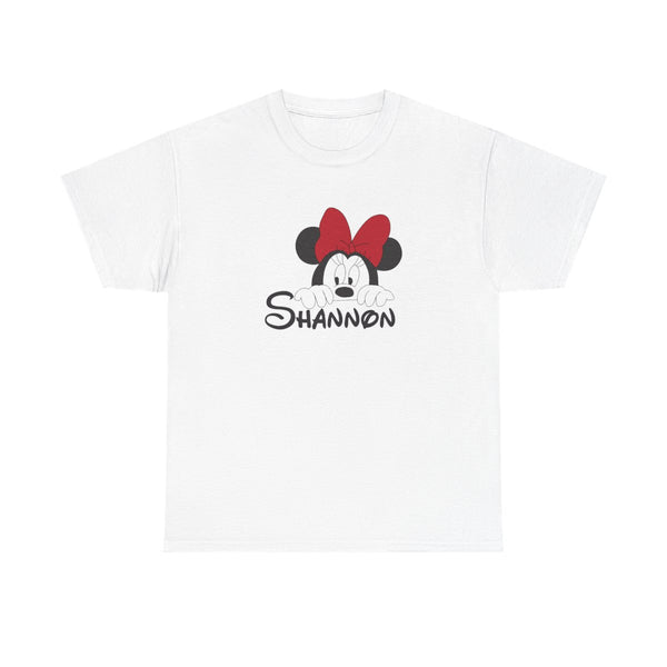 Minnie Mouse - Personalised Fairytale T-Shirt White Front
