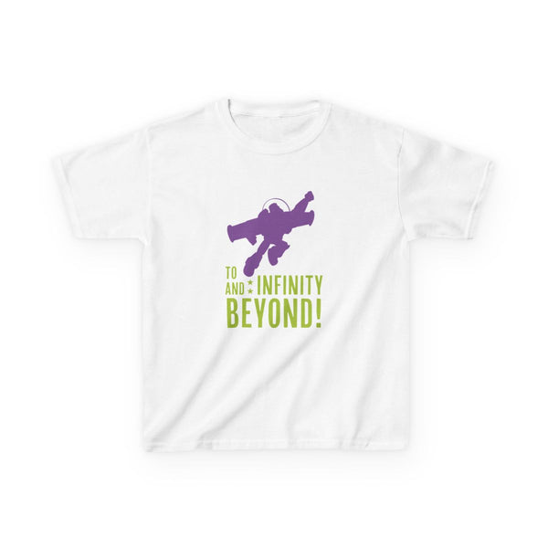 Infinity And Beyond Kids T-Shirt White Front