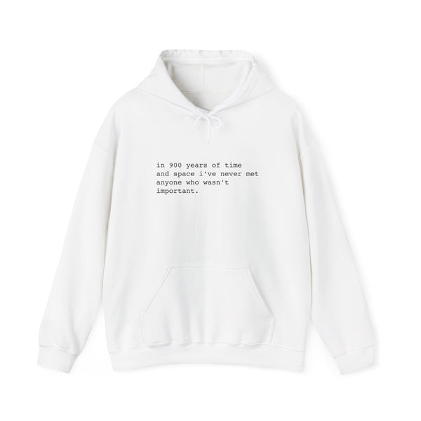 In 900 Years Hoodie White Front
