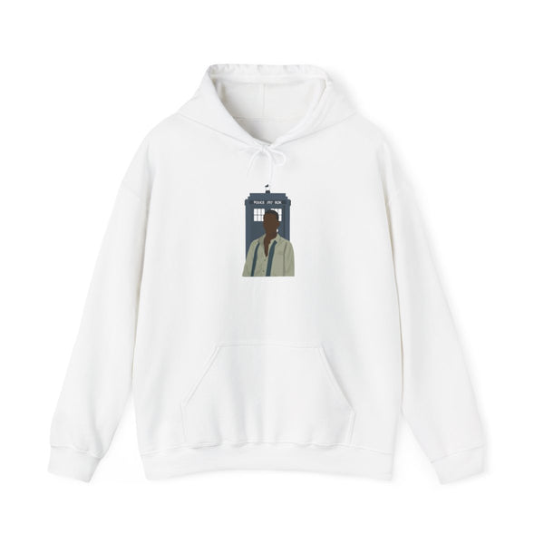 The Doctor Hoodie White Front