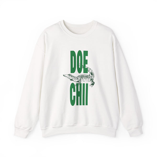 Rapper Alligator Print Sweatshirt White Front