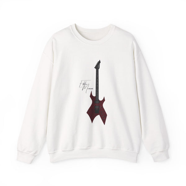Eddie Munson Guitar Sweatshirt White Front
