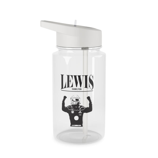 Lewis Red And Gold Clear Water Bottle