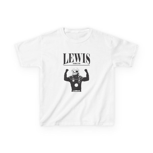 Lewis Red And Gold Kids T-Shirt White Front