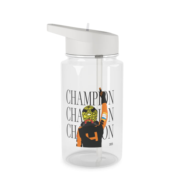 Lando Champion 2025 Clear Water Bottle