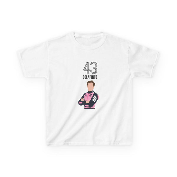 Colapinto 2026 Kids T-Shirt White Front
