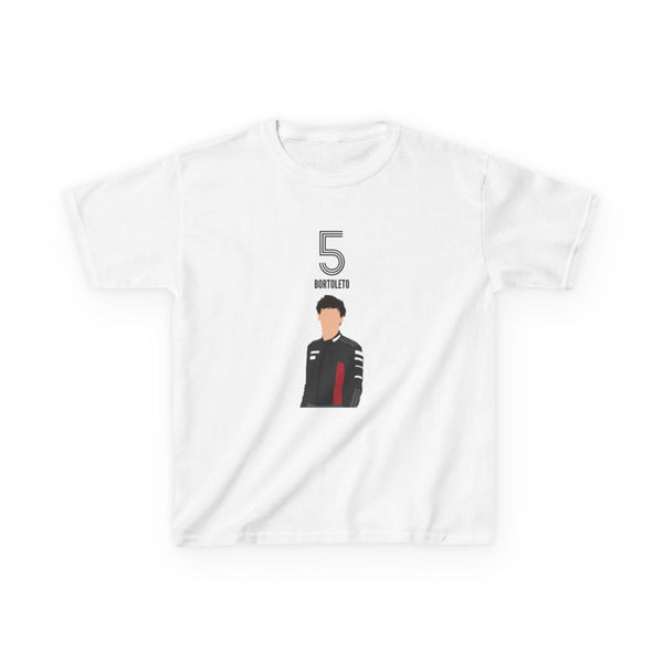 Bortoleto 2026 Kids T-Shirt White Front