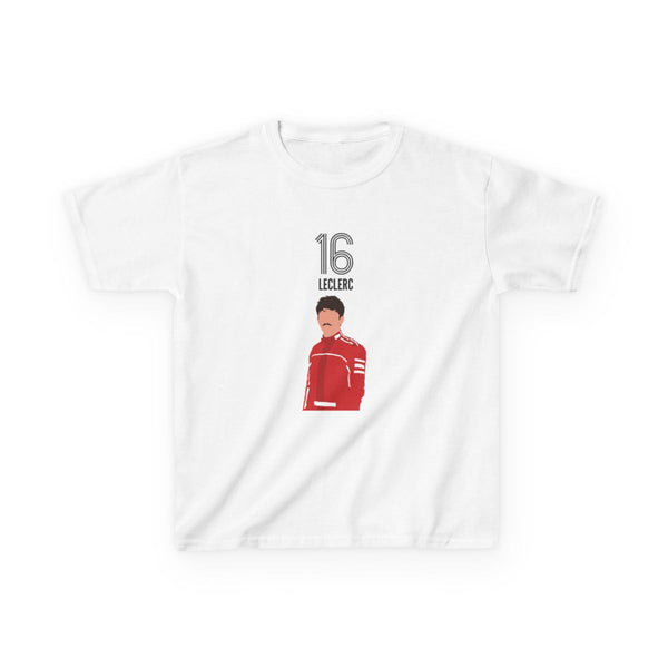 Leclerc 2026 Kids T-Shirt White Front