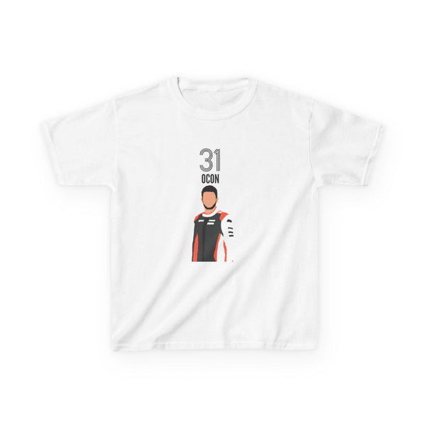 Ocon 2026 Kids T-Shirt White Front