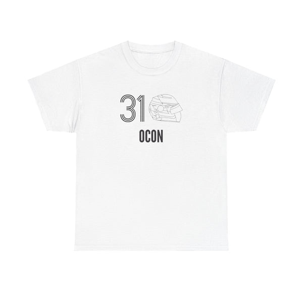 Ocon Helmet 2026 T-Shirt White Front