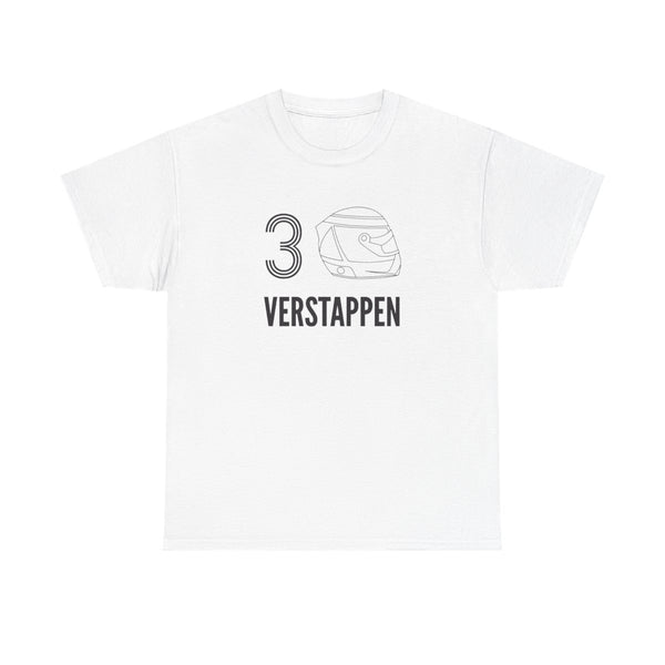 Verstappen Helmet 2026 T-Shirt White Front