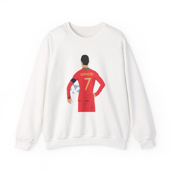 Ronaldo - Football Sweatshirt White Front